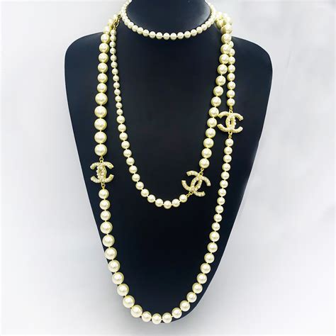 chanel classic long necklace|Chanel long necklaces for sale.